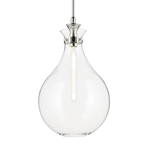Kichler Lighting Laria 14-Inch Pendant in Polished Nickel by Kichler Lighting 52777PNCLR
