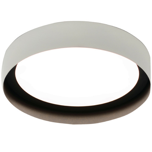 Afx Lighting Reveal White & Black LED Flushmount Light