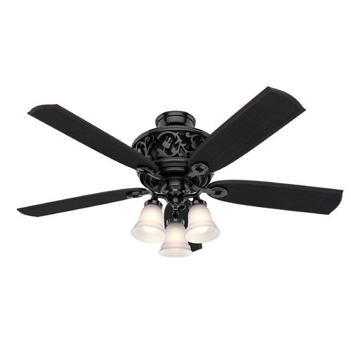 54-Inch Glossy Black LED Ceiling Fan by Hunter Fan Company