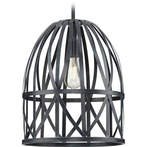 Chastain Basket Pendant in Black Oak by Progress Lighting