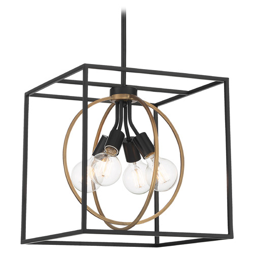 Designers Fountain Kew Gardens Matte Black Pendant Light