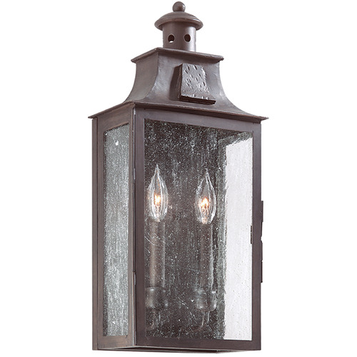 Troy Lighting Newton Soft Off Black Outdoor Wall Light
