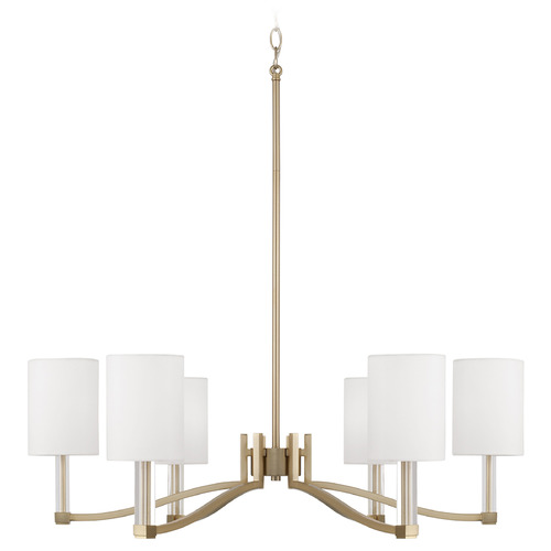 Capital Lighting Capital Lighting Ingrid Matte Brass Chandelier 457061MA-715