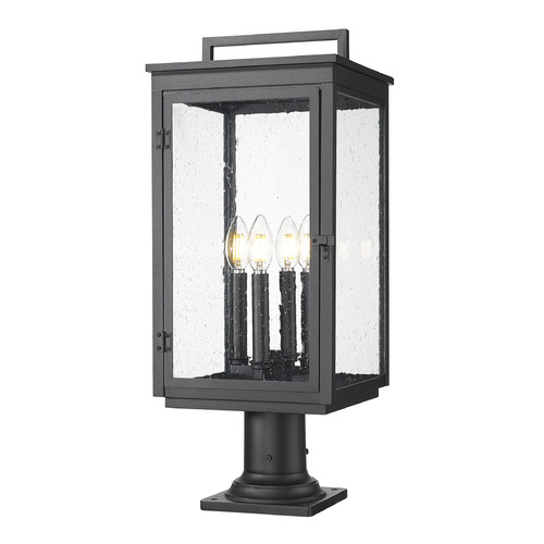 Z-Lite Hartwell Sand Black Post Light