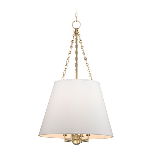 Hudson Valley Lighting Burdett Aged Brass Pendant by Hudson Valley Lighting 6422-AGB