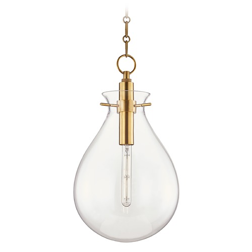 Hudson Valley Lighting Ivy Aged Brass Pendant by Hudson Valley Lighting BKO102-AGB