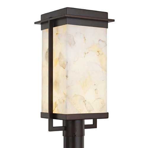 Justice Design Group Pacific Dark Bronze LED Post Light