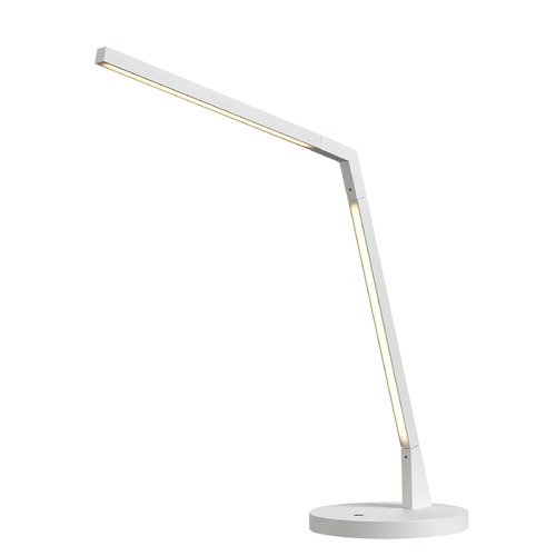 Miter White LED Desk Lamp by Kuzco Lighting