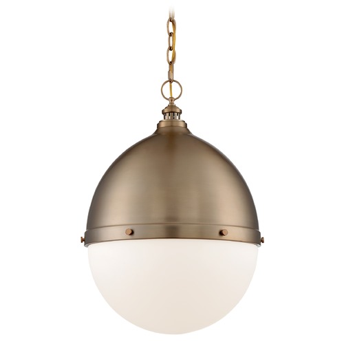 Satco Lighting Satco Lighting Ronan Burnished Brass Pendant Light with Bowl / Dome Shade 60/7049