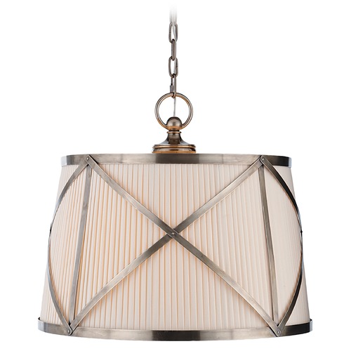 Visual Comfort Signature Collection E.F. Chapman Grosvenor Pendant in Antique Nickel by Visual Comfort Signature CHC1483ANL