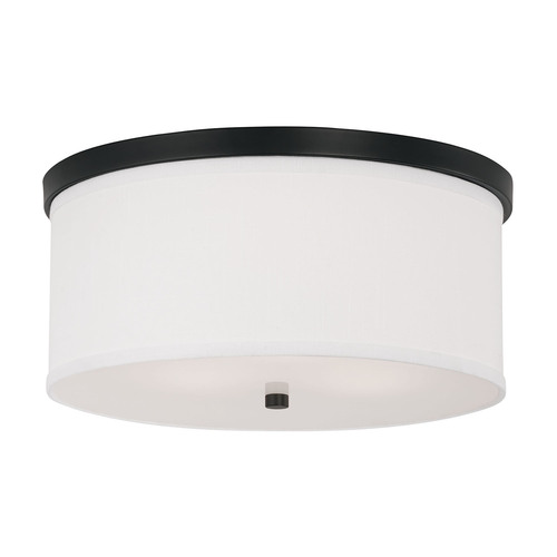 HomePlace by Capital Lighting Midtown 15.75-Inch Flush Mount in Matte Black by Capital Lighting 2015MB-480