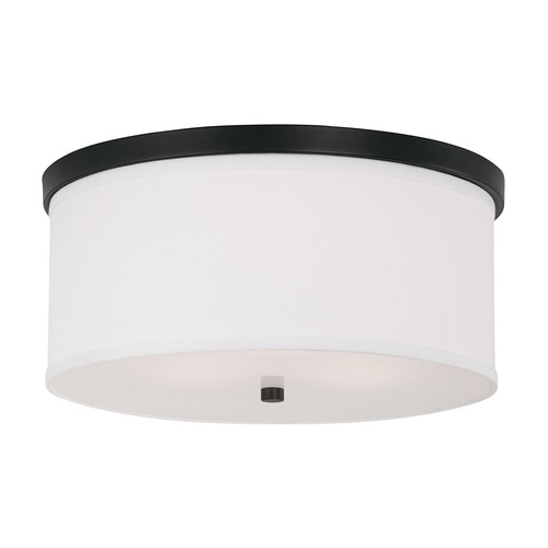 Midtown 15.75-Inch Flush Mount in Matte Black by Capital Lighting