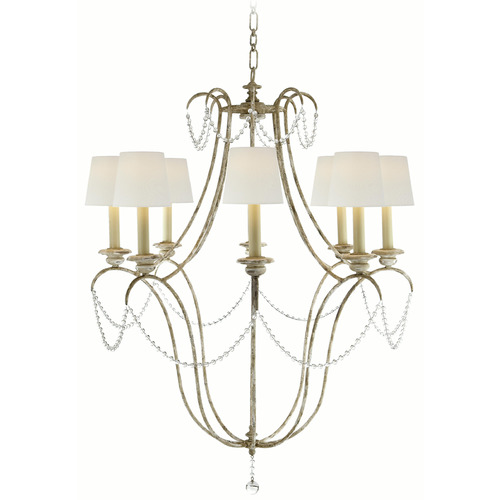 Visual Comfort Signature Collection Visual Comfort Signature Collection Chapman & Myers Montmarte Old White Chandelier CHC1554OW-L