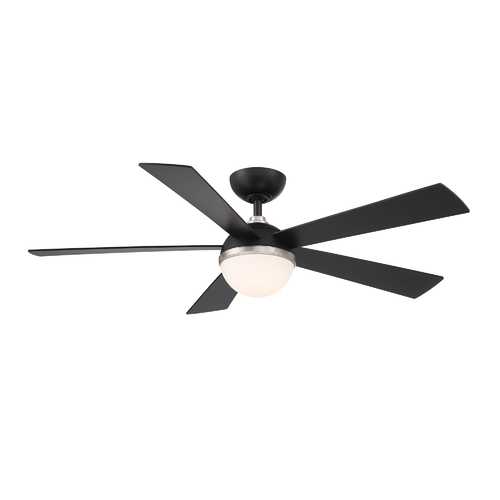 WAC Lighting Eclipse 54-Inch LED Fan in Nickel & Matte Black by WAC Lighting F-053L-BN&MB