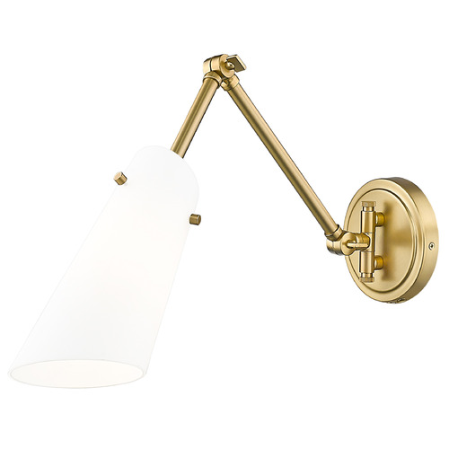 Z-Lite Julia Modern Gold Plug and Cord Wall Lamp
