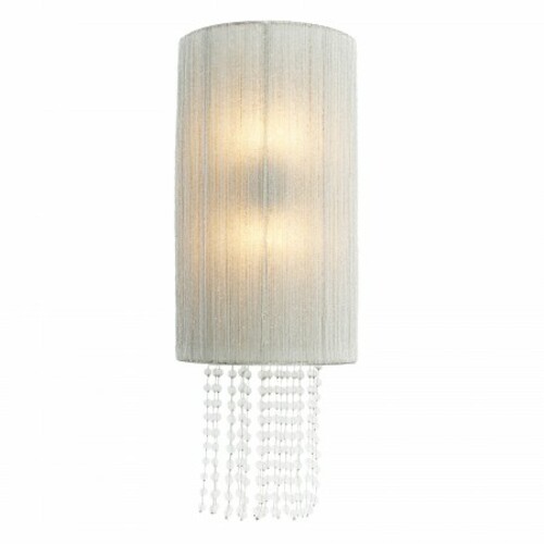 Crystal Reign 2-Light Wall Sconce in Polished Nickel by Metropolitan