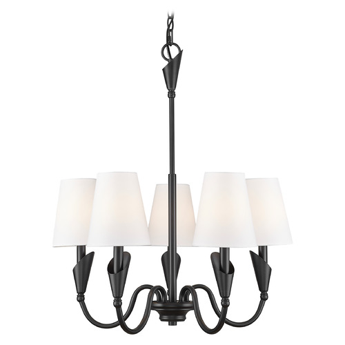 Z-Lite Z-Lite Claudelle Matte Black Chandelier 4014-24MB
