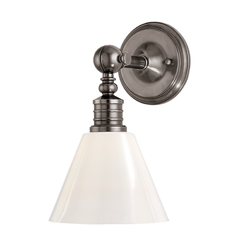 Hudson Valley Lighting Darien Sconce in Historic Nickel by Hudson Valley Lighting 9601-HN