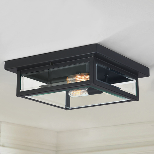 Quoizel Lighting Westover Earth Black Flush Mount by Quoizel Lighting WVR1612EK