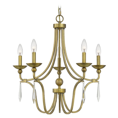 Quoizel Lighting Joules Aged Brass Chandelier by Quoizel Lighting JOU5025AB