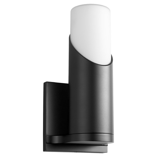 Ellipse LED Glass Wall Sconce in Black by Oxygen Lighting