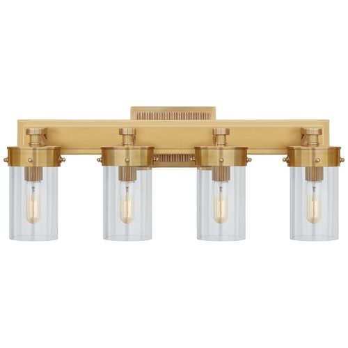 Visual Comfort Signature Collection Thomas OBrien Marais Bath Bar in Antique Brass by Visual Comfort Signature TOB2316HABCG