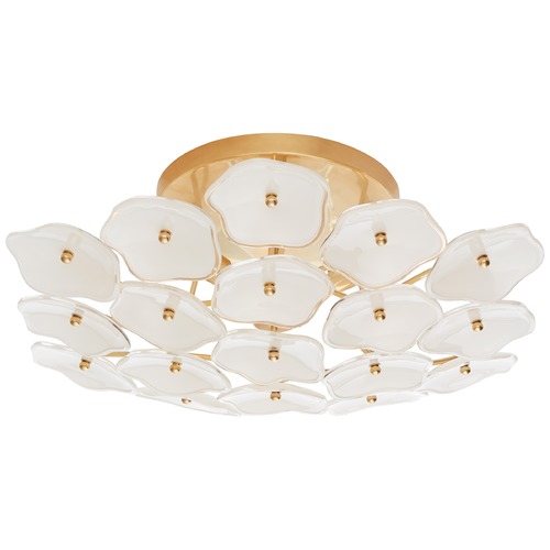 Kate Spade New York Leighton Flush Mount in Brass by Visual Comfort Signature