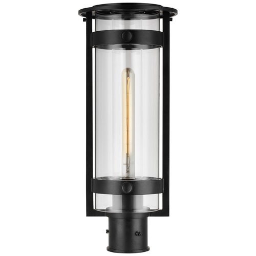 Visual Comfort Signature Collection Ian K. Fowler Kears Medium Post Lantern in Aged Iron by Visual Comfort Signature S7760AICG