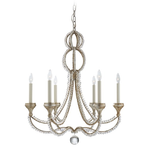 Visual Comfort Signature Collection Niermann Weeks Milan Chandelier in Venetian Silver by Visual Comfort Signature NW5030VS