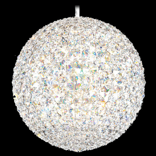 Schonbek Worldwide Lighting Da Vinci Polished Stainless Steel Pendant Light with Globe Shade