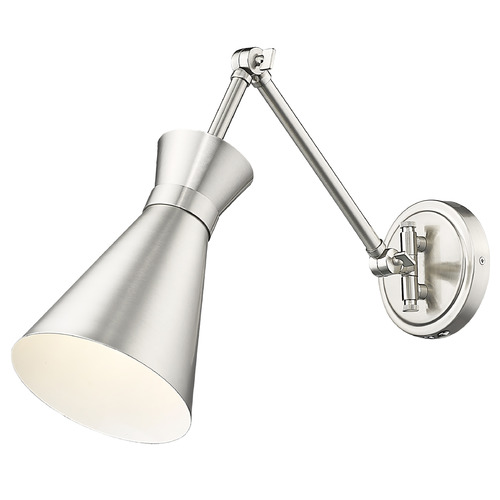 Z-Lite Soriano Brushed Nickel Plug and Cord Wall Lamp
