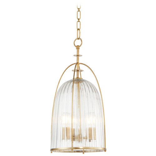 Alice Aged Brass Pendant with by Quorum Lighting
