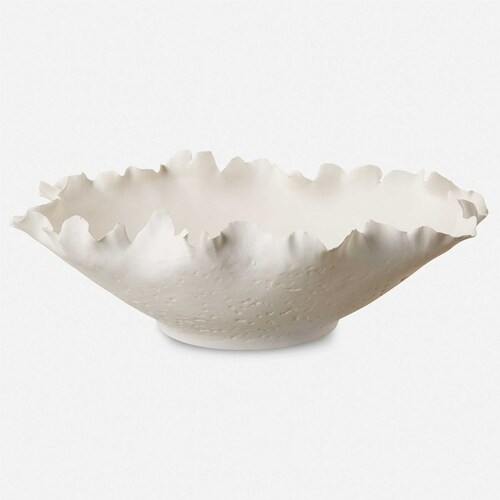 The Uttermost Company Matthew Williams Blossom Matte Off-White Bowl