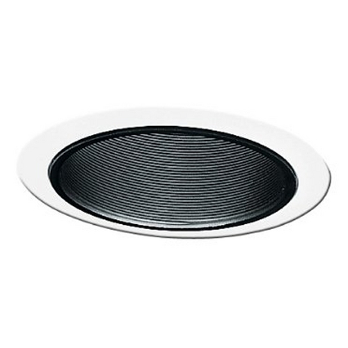 Juno Lighting Group Juno Recessed Black Baffle 5-Inch Trim with White Trim Ring 205 BWH