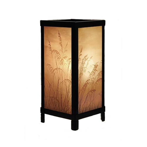 Porcelain Garden Lighting Golden Sunset Accent Lamp in Black Semi-Gloss by Porcelain Garden Lighting LT07