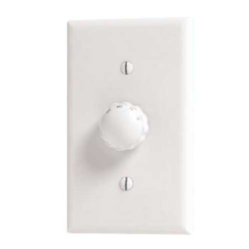 Hunter Fan Company Three-Speed Rotary Stepped Wall Control in White by Hunter Fan Company 27180