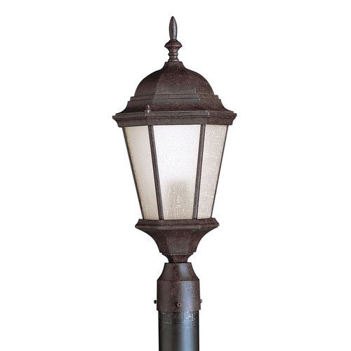 Kichler Lighting Post Light with White Glass in Tannery Bronze by Kichler Lighting 9956TZ