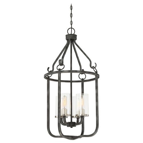 Nuvo Lighting Sherwood Iron Black & Brushed Nickel Pendant by Nuvo Lighting 60/6127