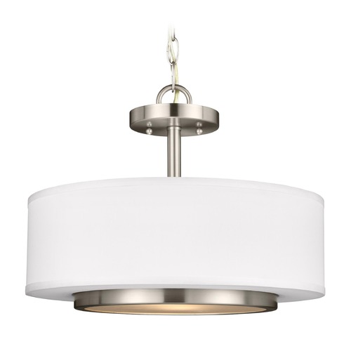 Nance Brushed Nickel Pendant by Generation Lighting