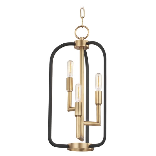 Angler Chandelier in Aged Brass by Hudson Valley Lighting
