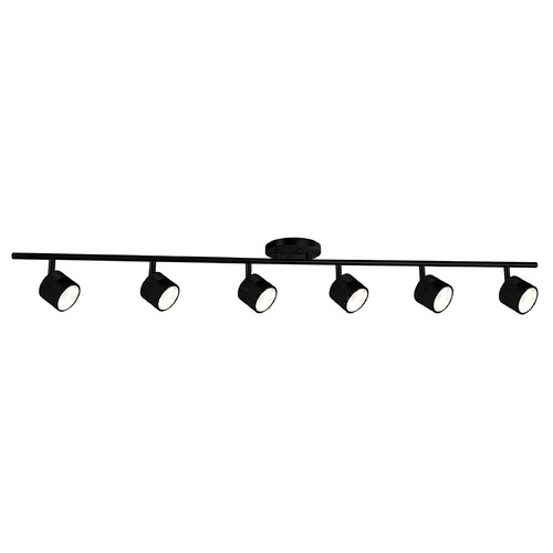 Kuzco Lighting Lyra 6-Light Fixed LED Track in Black by Kuzco Lighting TR10044-BK