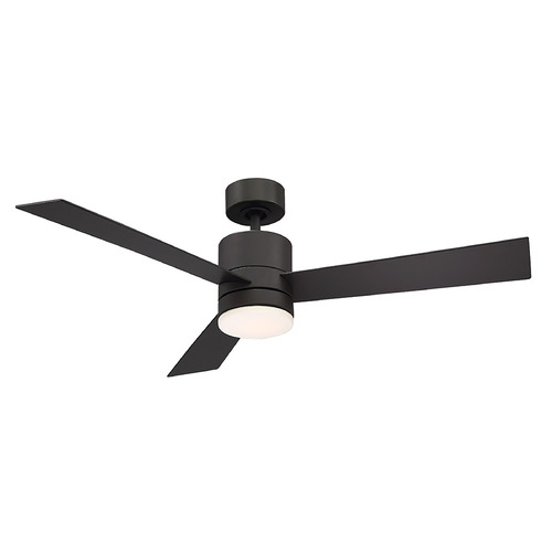 Modern Forms by WAC Lighting Modern Forms Axis Matte Black LED Ceiling Fan with Light FR-W1803-52L-35-MB