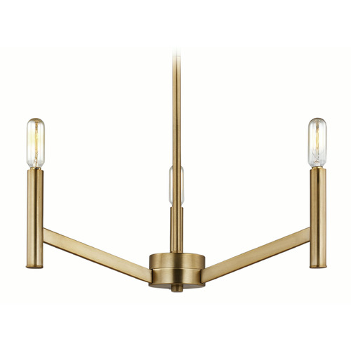Visual Comfort Studio Collection Vector Satin Brass Chandelier