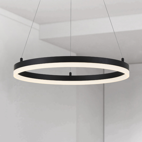 Recovery 19.50-Inch LED Ring Pendant in Coal by George Kovacs