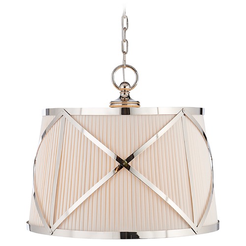 E.F. Chapman Grosvenor Pendant in Polished Nickel by Visual Comfort Signature