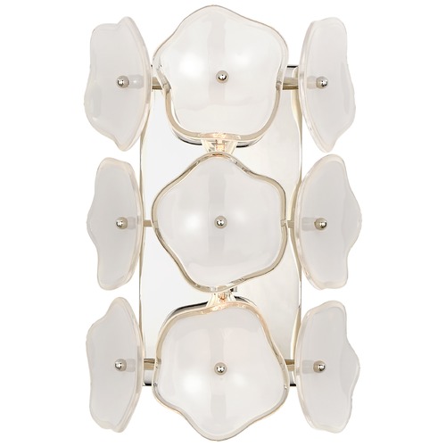Visual Comfort Signature Collection Kate Spade New York Leighton Small Sconce in Nickel by Visual Comfort Signature KS2065PNCRE