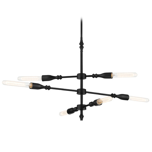 Designers Fountain Louise Matte Black Island Light