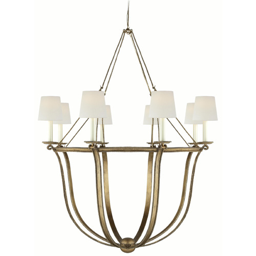 Visual Comfort Signature Collection Visual Comfort Signature Collection Chapman & Myers Lancaster Gilded Iron Chandelier CHC1577GI-L