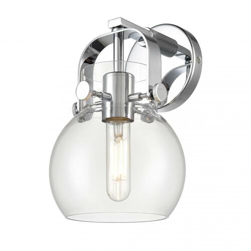 Innovations Lighting Pilaster II Wall Sconce in Polished Chrome by Innovations Lighting 423-1W-PC-G410-6CL