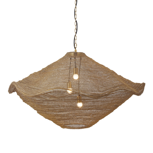 Marseille 3-Light Pendant in Gilded Brass by Metropolitan Lighting